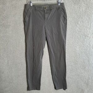 Orvis Pants Womens Size 8 Gray Roll‎ Tab Cuff Outdoor Gorpcore Ripstop Hiking